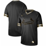 Men's Nike St.Louis Cardinals Blank Black Gold Authentic Stitched Baseball Jersey