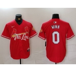 Men's St Louis Cardinals #0 Masyn Winn Red 2024 City Connect Limited Stitched Baseball Jersey