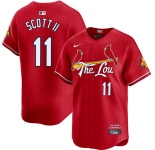 Men's St. Louis Cardinals #11 Victor Scott II Red City Connect Limited Stitched Baseball Jersey