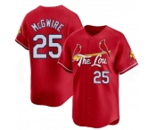 Men's St Louis Cardinals #25 Mark McGwire Red City Connect Baseball Jersey