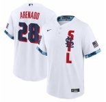 Men's St. Louis Cardinals #28 Nolan Arenado Nike White 2021 MLB All-Star Game Replica Player Jersey