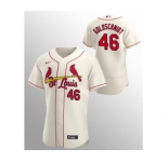 Men's St. Louis Cardinals #46 Paul Goldschmidt Cream Flex Base Stitched MLB Jersey