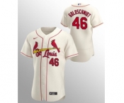 Men's St. Louis Cardinals #46 Paul Goldschmidt Cream Flex Base Stitched MLB Jersey