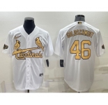 Men's St Louis Cardinals #46 Paul Goldschmidt White 2022 All Star Stitched Cool Base Nike Jersey