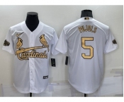 Men's St Louis Cardinals #5 Albert Pujols White 2022 All Star Stitched Cool Base Nike Jersey
