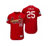 Men's St.Louis Cardinals #25 Dexter Fowler 2017 Spring Training Flex Base Authentic Collection Stitched Baseball Jersey