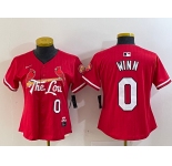 Women's St Louis Cardinals #0 Masyn Winn Red 2024 City Connect Limited Stitched Baseball Jersey