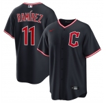 Men's Cleveland Guardians #11 José Ramírez Navy 2025 Alternate Limited Stitched Baseball Jersey
