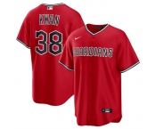 Men's Cleveland Guardians #38 Steven Kwan Red Cool Base Limited Stitched Baseball Jersey