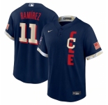 Men's Cleveland Indians #11 José Ramírez Nike Navy 2021 MLB All-Star Game Replica Player Jersey