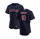 Men's Nike Cleveland Indians #10 Jake Bauers Navy Alternate 2020 Authentic Player Baseball Jersey
