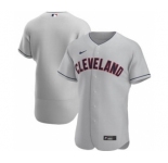 Men's Nike Cleveland Indians 2020 Gray Road Authentic Official Team Baseball Jersey