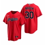 Men's Nike Cleveland Indians #30 Tyler Naquin Red Alternate Stitched Baseball Jersey