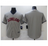 Men's Nike Cleveland Indians Blank Gray Home Baseball Jersey