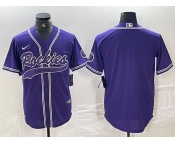 Men's Colorado Rockies Blank Purple With Patch Cool Base Stitched Baseball Jersey