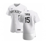 Men's Nike Colorado Rockies #15 Raimel Tapia White Home 2020 Authentic Player Baseball Jersey