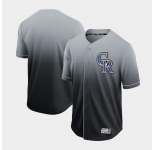 Men's Nike Colorado Rockies Blank Grey Drift Fashion MLB Jersey
