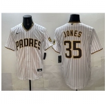 Men San Diego Padres #35 Randy Jones White Cool Base Stitched Baseball Jersey