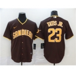 Men's Nike Padres #23 Fernando Tatis Jr. Brown 2020 Baseball Cool Base Jersey