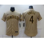 Men's Nike San Diego Padres #4 Blake Snell Brown Collection Baseball Jersey