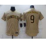 Men's Nike San Diego Padres #9 Jake Cronenworth Brown Road Player Jersey