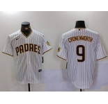 Men's San Diego Padres #10 Jurickson Profar White 2023 City Connect Flex Base Stitched Jersey