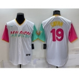 Men's San Diego Padres #19 Tony Gwynn White 2022 City Connect Cool Base Stitched Jersey