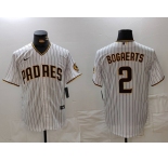 Men's San Diego Padres #2 Xander Bogaerts White Cool Base Stitched Jersey