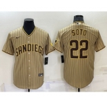 Men's San Diego Padres #22 Juan Soto Grey Stitched MLB Cool Base Nike Jersey