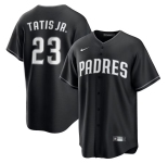 Men's San Diego Padres #23 Fernando Tatis Jr. Black Limited Stitched Baseball Jersey
