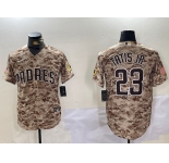 Men's San Diego Padres #23 Fernando Tatis Jr Camo Stitched Cool Base Nike Jersey