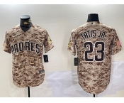 Men's San Diego Padres #23 Fernando Tatis Jr Camo Stitched Cool Base Nike Jerseys
