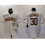 Men's San Diego Padres #30 Eric Hosmer White Stitched Cool Base Nike Jerseys