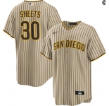 Mens San Diego Padres #30 Gavin Sheets Alternate Khaki Limited Jersey