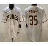 Men's San Diego Padres #35 Randy Jones White Cool Base Jersey