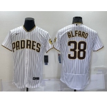 Men's San Diego Padres #38 Jorge Alfaro White Stitched MLB Flex Base Nike Jersey