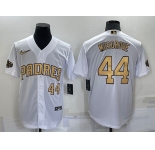 Men's San Diego Padres #44 Joe Musgrove Number White 2022 All Star Stitched Cool Base Nike Jersey