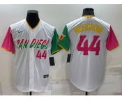 Men's San Diego Padres #44 Joe Musgrove White Number 2022 City Connect Cool Base Stitched Jersey