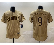 Men's San Diego Padres #9 Jake Cronenworth Brown Flex Base Stitched MLB Jersey