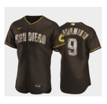 Men's San Diego Padres #9 Jake Cronenworth Diamond Edition Brown Jersey