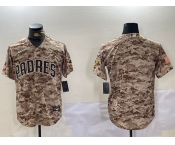 Men's San Diego Padres Blank Camo Cool Base Stitched Jersey