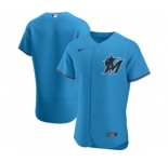 Men's Nike Miami Marlins 2020 Blue Alternate Authentic Team Baseball Jersey