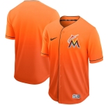 Men's Nike Miami Marlins Black Orange Drift Fashion MLB Jersey