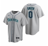 Men's Nike Seattle Mariners #0 Mallex Smith Gray Road Stitched Baseball Jersey