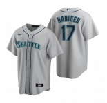 Men's Nike Seattle Mariners #17 Mitch Haniger Gray Road Stitched Baseball Jersey