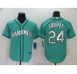 Men's Nike Seattle Mariners #24 Ken Griffey Jr. Green 2020 Baseball Cool Base Jersey