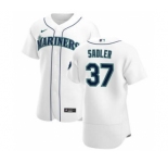 Men's Nike Seattle Mariners #37 Casey Sadler White Home 2020 Authentic Player Baseball Jersey