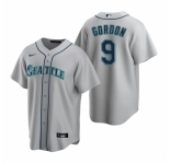 Men's Nike Seattle Mariners #9 Dee Gordon Gray Road Stitched Baseball Jersey