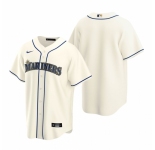 Men's Nike Seattle Mariners Blank Cream Alternate Stitched Baseball Jersey