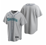 Men's Nike Seattle Mariners Blank Gray Road Stitched Baseball Jersey